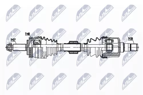 NTY NTY NPW-HY-569 NTY NPW-HY-569 Drive Shaft 