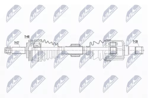 NTY NPW-HY-571 Drive Shaft