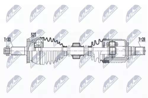 NTY NTY NPW-HY-583 NTY NPW-HY-583 Drive Shaft 