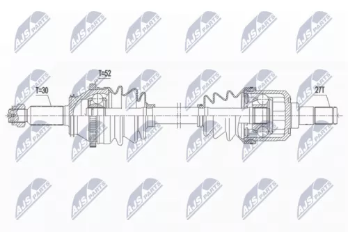 NTY NTY NPW-HY-601 NTY NPW-HY-601 Drive Shaft 