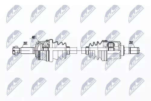 NTY NTY NPW-HY-603 NTY NPW-HY-603 Drive Shaft 