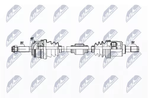 NTY NTY NPW-HY-605 NTY NPW-HY-605 Drive Shaft 