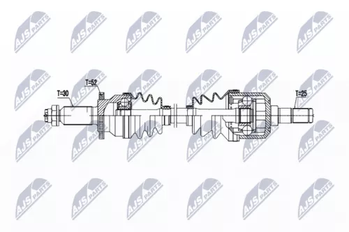 NTY NTY NPW-HY-624 NTY NPW-HY-624 Drive Shaft 