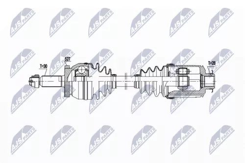 NTY NTY NPW-HY-626 NTY NPW-HY-626 Drive Shaft 