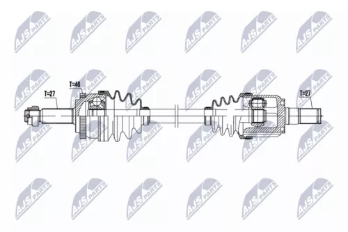 NTY NTY NPW-HY-635 NTY NPW-HY-635 Drive Shaft 