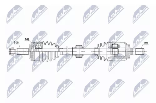 NTY NPW-HY-637 Drive Shaft