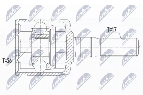 Front Left Front Right Front NTY Cv Joint & Boot Kit