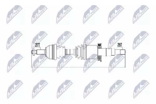 NTY NPW-JG-001 Drive Shaft