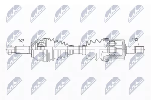 NTY NTY NPW-JG-004 NTY NPW-JG-004 Drive Shaft 