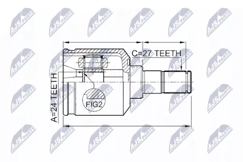 NTY NTY (NPW-KA-311) Joint Kit, drive shaft 