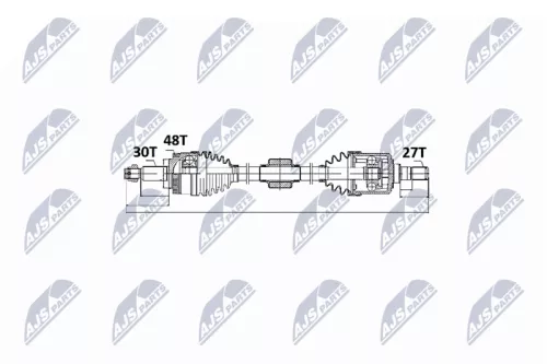 NTY NPW-KA-327 Drive Shaft
