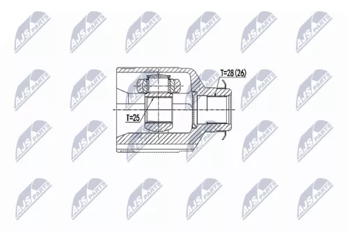 Front Right NTY Cv Joint & Boot Kit