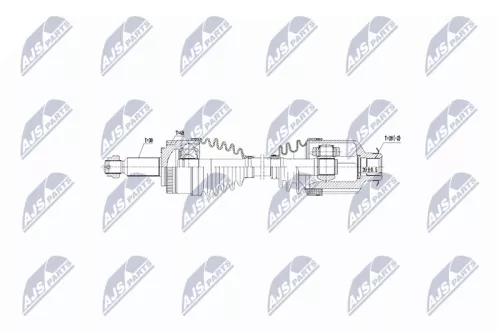 NTY NPW-KA-342 Drive Shaft