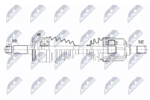NTY NTY NPW-KA-360 NTY NPW-KA-360 Drive Shaft 