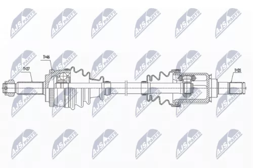 NTY NTY NPW-KA-368 NTY NPW-KA-368 Drive Shaft 