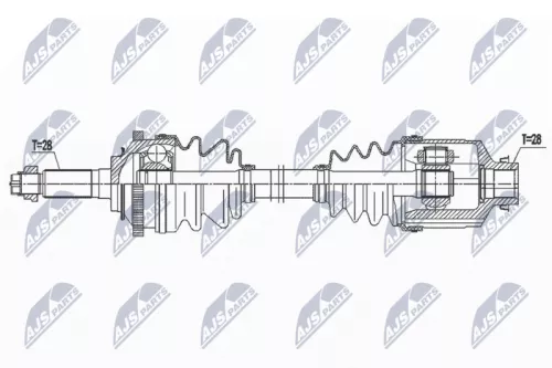 NTY NTY NPW-KA-370 NTY NPW-KA-370 Drive Shaft 