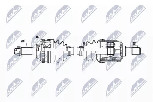 NTY NTY NPW-KA-388 NTY NPW-KA-388 Drive Shaft 