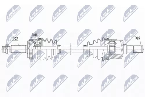 NTY NTY NPW-KA-392 NTY NPW-KA-392 Drive Shaft 