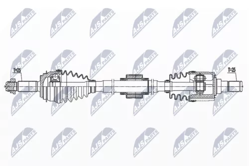NTY NTY NPW-KA-396 NTY NPW-KA-396 Drive Shaft 
