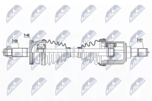 NTY NTY NPW-KA-400 NTY NPW-KA-400 Drive Shaft 