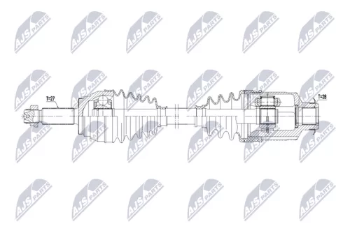 NTY NTY NPW-KA-406 NTY NPW-KA-406 Drive Shaft 