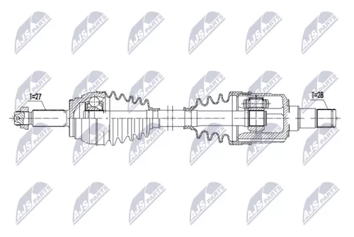 NTY NTY NPW-KA-408 NTY NPW-KA-408 Drive Shaft 