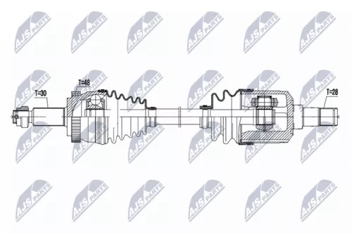 NTY NTY NPW-KA-411 NTY NPW-KA-411 Drive Shaft 