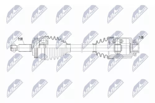 NTY NPW-KA-412 Drive Shaft