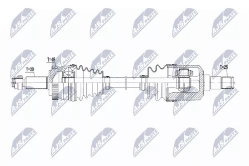 NTY NTY NPW-KA-413 NTY NPW-KA-413 Drive Shaft 