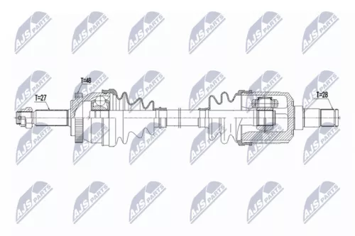 NTY NTY NPW-KA-414 NTY NPW-KA-414 Drive Shaft 