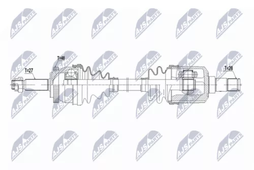 NTY NPW-KA-415 Drive Shaft