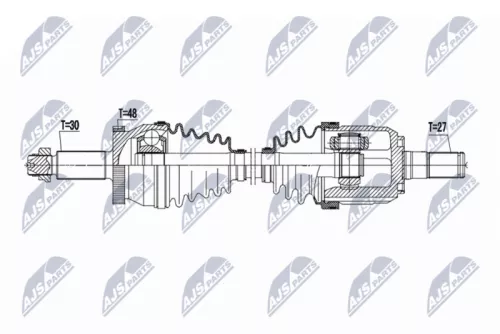 NTY NTY NPW-KA-418 NTY NPW-KA-418 Drive Shaft 