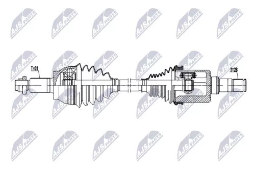 NTY NTY NPW-LR-029 NTY NPW-LR-029 Drive Shaft 