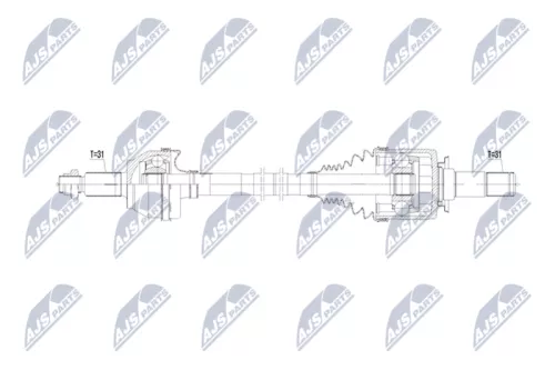 NTY NTY NPW-LR-033 NTY NPW-LR-033 Drive Shaft 