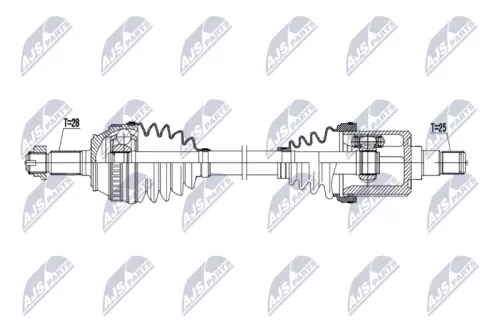 NTY NPW-LR-037 Drive Shaft