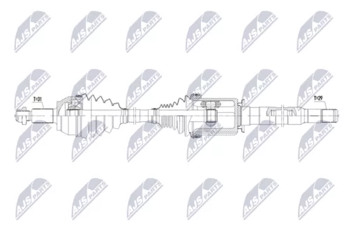 NTY NTY NPW-LR-049 NTY NPW-LR-049 Drive Shaft 