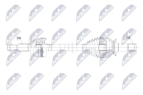 NTY NTY NPW-LR-059 NTY NPW-LR-059 Drive Shaft 