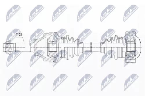 NTY NTY NPW-MA-001 NTY NPW-MA-001 Drive Shaft 