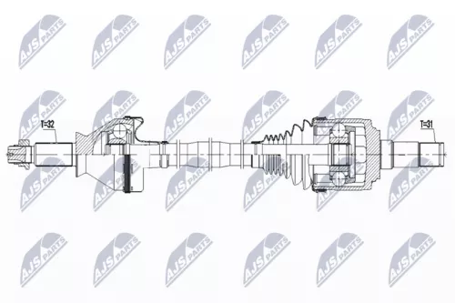 NTY NTY NPW-MA-004 NTY NPW-MA-004 Drive Shaft 