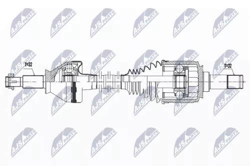 NTY NPW-MA-006 Drive Shaft