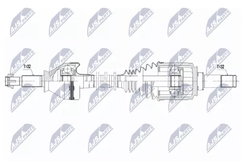 NTY NTY NPW-MA-007 NTY NPW-MA-007 Drive Shaft 