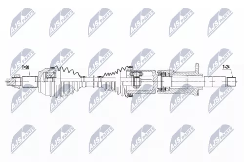 NTY NTY NPW-MA-008 NTY NPW-MA-008 Drive Shaft 