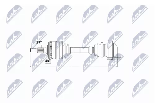 Front Left Front Right NTY Drive Shaft