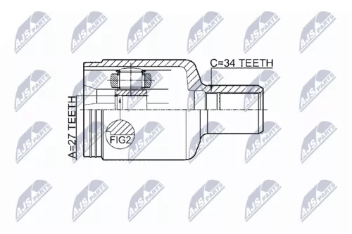 Front Left NTY Cv Joint & Boot Kit