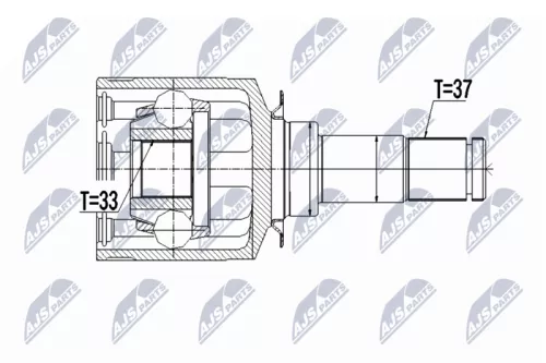 Front Left NTY Cv Joint & Boot Kit