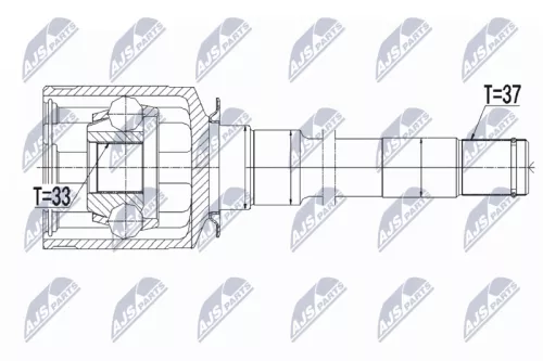 Front Right NTY Cv Joint & Boot Kit