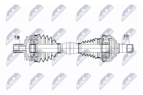 NTY NTY NPW-ME-066 NTY NPW-ME-066 Drive Shaft 