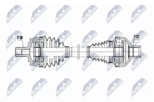 NTY NTY NPW-ME-067 NTY NPW-ME-067 Drive Shaft 