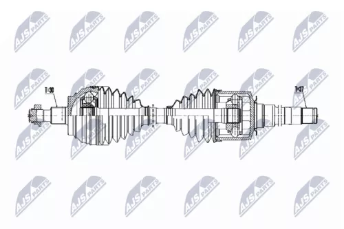 NTY NTY NPW-ME-069 NTY NPW-ME-069 Drive Shaft 