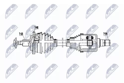 NTY NPW-ME-074 Drive Shaft